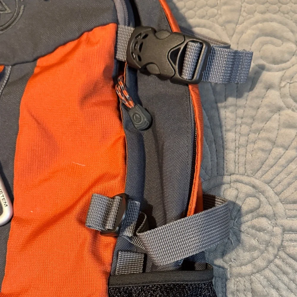 Old Navy Charcoal and Tangerine Backpack